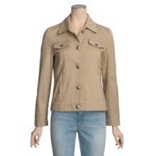 MontanaCo Jean Jacket - Pick-Stitch Detail (For Women) in Tan - Closeouts