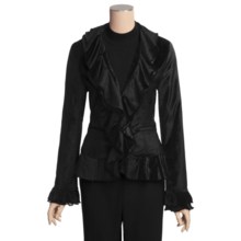 MontanaCo Layer Ruffle Jacket (For Women) in Black - Closeouts