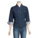 MontanaCo Racing Denim Jacket - Green Top Stitching (For Women)