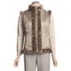 MontanaCo Reversible Faux-Fur Vest with Embossed Print (For Women)