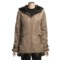 Brown MontanaCo Reversible Hooded Coat - Faux Fur/Polyester Shell (For Women)