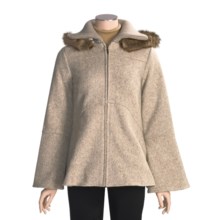 MontanaCo Swing Fleece Coat - Swing Collar (For Women) in Tan - Closeouts