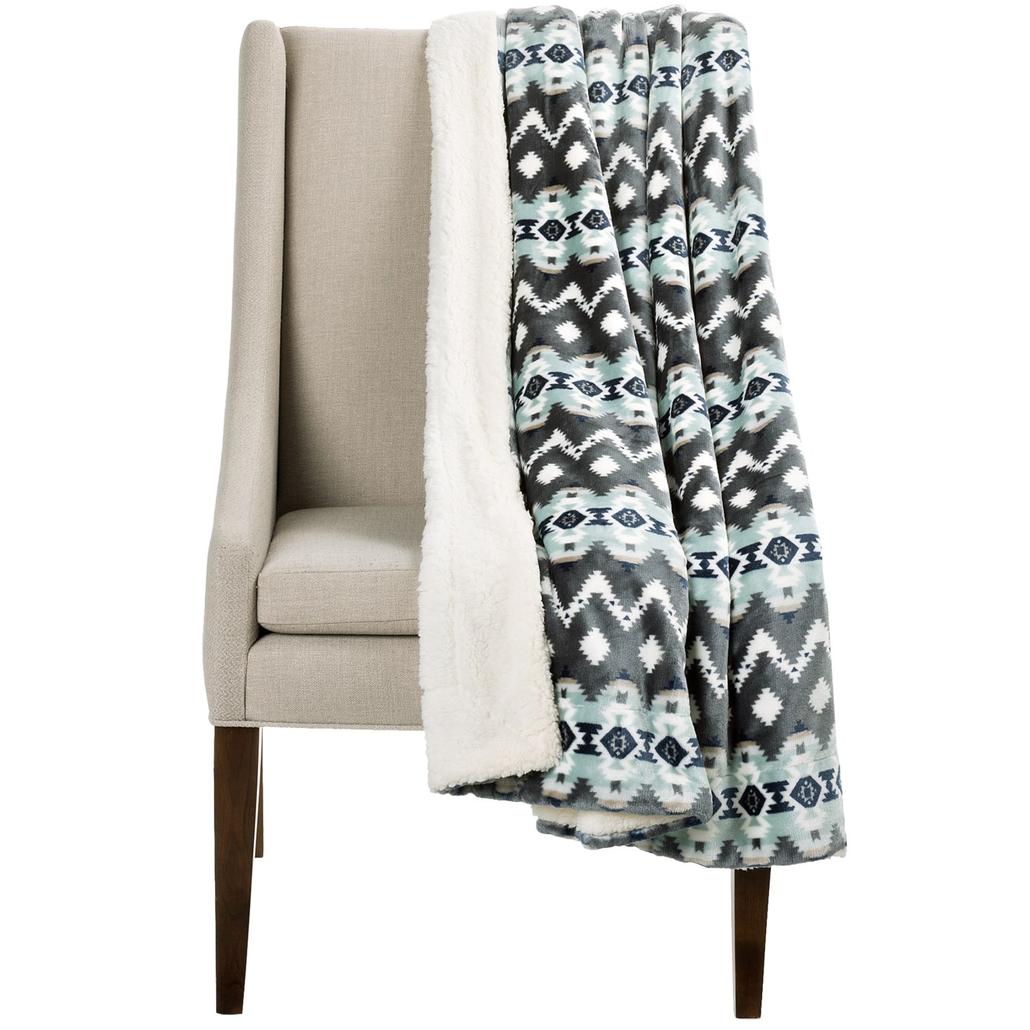 Montauk Southwest Velvet Berber Throw Blanket 50x60” Save 57