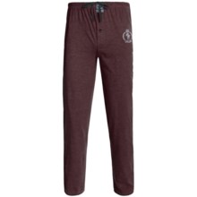Monte Carlo Polo & Jockey Club Lounge Pants - Cotton Jersey (For Men) in Maroon Heather - 2nds