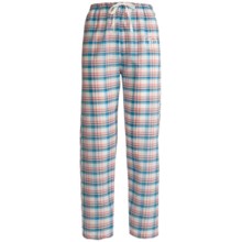 Monte Carlo Polo & Jockey Club Lounge Pants - Lightweight Cotton (For Women) in Pink Plaid - 2nds