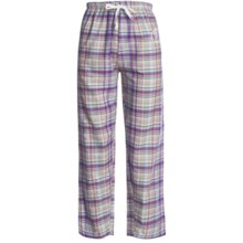 Monte Carlo Polo & Jockey Club Lounge Pants - Lightweight Cotton (For Women) in Purple Plaid - 2nds