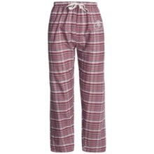 Monte Carlo Polo & Jockey Club Lounge Pants - Lightweight Cotton (For Women) in Red Plaid - 2nds