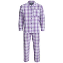 Monte Carlo Polo & Jockey Club Plaid Poplin Pajamas - Long Sleeve (For Men) in Purple Plaid - 2nds