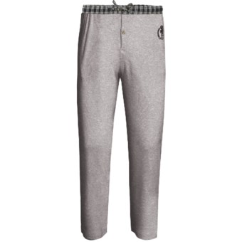 Monte Carlo Polo & Jockey Club Thermal Lounge Pants (For Big Men) in Light Grey