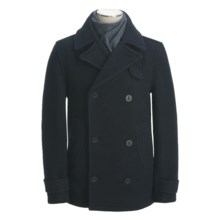 Montgomery by John Partridge Classic Wool Pea Coat (For Men) in Navy - Closeouts