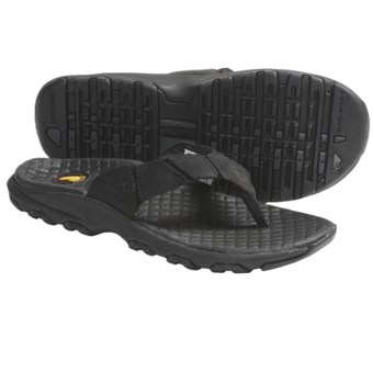 Montrail Ilikai Sandals - Flip-Flops, Leather (For Men) in Black