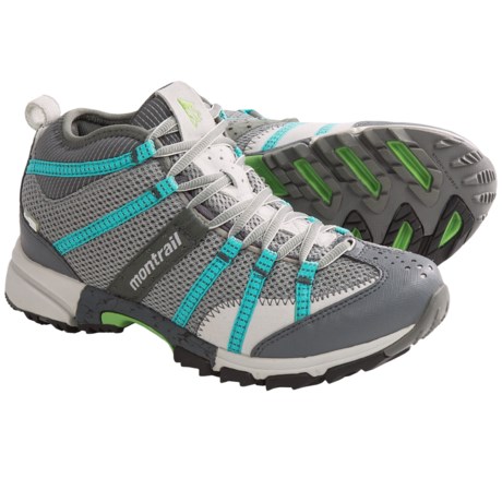 Running Shoes - Waterproof, Mid-Cut (For Women) in Stainless/Reef