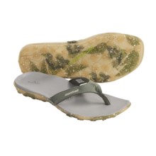 Montrail Pana Flip Thong Sandals (For Women) in Stone Green/Safari - Closeouts