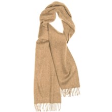 Moon 100% Lambswool Scarf (For Men and Women) in Camel - Closeouts