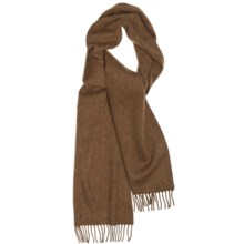 Moon 100% Lambswool Scarf (For Men and Women) in Chocolate - Closeouts