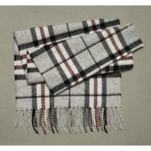 Moon 100% Lambswool Scarf (For Men and Women) in Grey Thompson - Closeouts