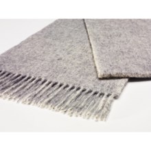 Moon 100% Lambswool Scarf (For Men and Women) in Silver - Closeouts