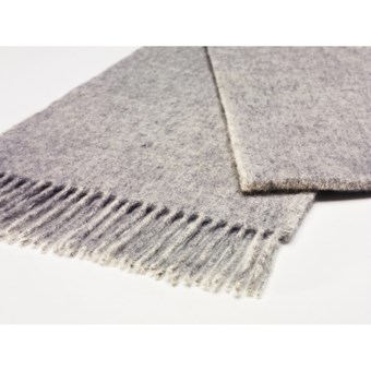 Moon 100% Lambswool Scarf (For Men and Women) in Silver