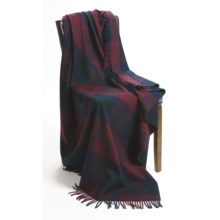 Moon Lambswool Tartan Throw Blanket - 54x72" in Lindsay - Closeouts