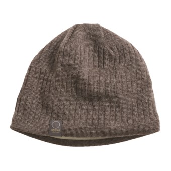 Moon Shadow Steger Beanie Hat - Merino Wool (For Men and Women) in Smoke