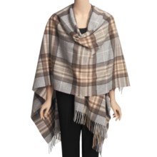 Moon Tartan Ruana - Lambswool (For Women) in Mckellar - Closeouts