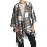 Moon Tartan Ruana - Lambswool (For Women)