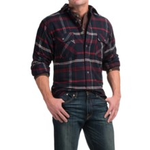 Moose Creek Brawny Plaid Shirt - 9 oz. Flannel, Long Sleeve (For Men) in Navy - Closeouts