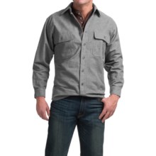 Moose Creek Heather Chamois Shirt - 9 oz., Long Sleeve (For Men) in Grey - Closeouts