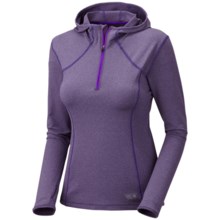 Mountain Hardwear Beta Power Hoodie Shirt - Zip Neck, Long Sleeve (For Women) in Majesty - Closeouts