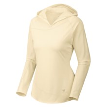Mountain Hardwear Butter Hooded Topper Shirt - UPF 50, Long Sleeve (For Women) in Snow - Closeouts