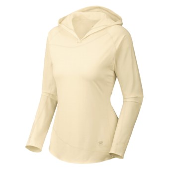 Mountain Hardwear Butter Hooded Topper Shirt - UPF 50, Long Sleeve (For Women) in Snow