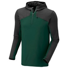 Mountain Hardwear Butter Man Hoodie Sweatshirt - Color-Block, UPF 50 (For Men) in Pine Tree - Closeouts
