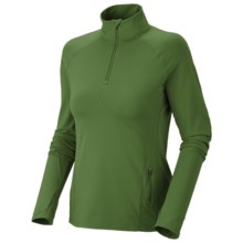 Mountain Hardwear Butter Zippity Shirt - UPF 50, Zip Neck, Long Sleeve (For Women) in Jungle - Closeouts
