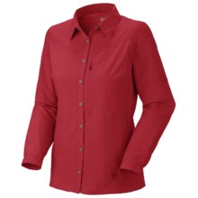 Mountain Hardwear Canyon Shirt - UPF 30, Long Sleeve  (For Women) in Ruby - Closeouts