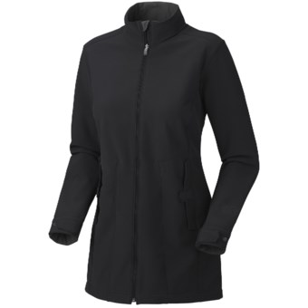Mountain Hardwear Celerina Coat - Soft Shell (For Women) in Black