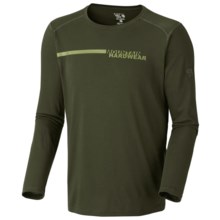 Mountain Hardwear Cliffer Color-Block T-Shirt - Long Sleeve (For Men) in Duffel - Closeouts