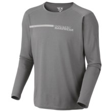 Mountain Hardwear Cliffer Color-Block T-Shirt - Long Sleeve (For Men) in Titanium - Closeouts