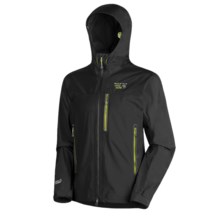 Mountain Hardwear Drystein Dry.Q Elite Jacket - Waterproof (For Men) in Black/Black - Closeouts
