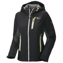 Mountain Hardwear Embolden Jacket - Soft Shell (For Women) in Black/Shark - Closeouts