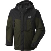 Mountain Hardwear Exposure Dry.Q Elite Parka - Waterproof (For Men) in Duffel/Black - Closeouts