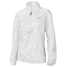 Mountain Hardwear Ghost Whisperer Anorak Jacket - Super Ultra Lightweight (For Women) in Sea Salt - Closeouts