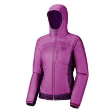 Mountain Hardwear Hooded Compressor Jacket - Insulated (For Women) in Dewberry/Iris Glow - Closeouts