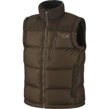 Mountain Hardwear Hunker Down Vest - 650 Fill Power (For Men) in Otter/Cordovan - Closeouts