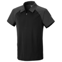 Mountain Hardwear Justo Trek Polo Shirt - UPF 50, Short Sleeve, Zip Neck (For Men) in Black - Closeouts