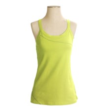 Mountain Hardwear Loess Tank Top - Organic Cotton, Cross-Over Straps (For Women) in Kiwi - Closeouts