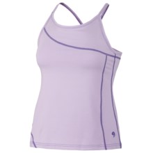 Mountain Hardwear Loess Tank Top - Organic Cotton, Cross-Over Straps (For Women) in Morning Mist - Closeouts