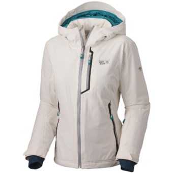 Mountain Hardwear Luma Dry.Q Elite Jacket - Waterproof, Insulated (For Women) in Sea Salt