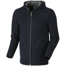 Mountain Hardwear Mazeno Peak Hoodie Sweatshirt - Recycled Wool (For Men) in Abyss - Closeouts