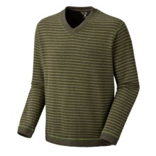 Mountain Hardwear Melbu Stripe Sweater - V-Neck (For Men) in Jungle - Closeouts