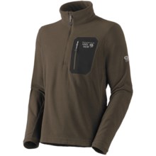 Mountain Hardwear Micro Grid Pullover Shirt - Zip Neck, Long Sleeve (For Men) in Otter - Closeouts